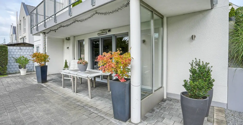 Terrasse im Gartengeschoss