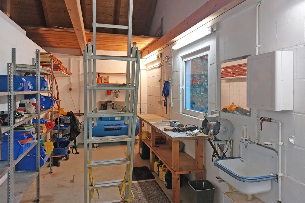 Werkstatt in der Doppelgarage