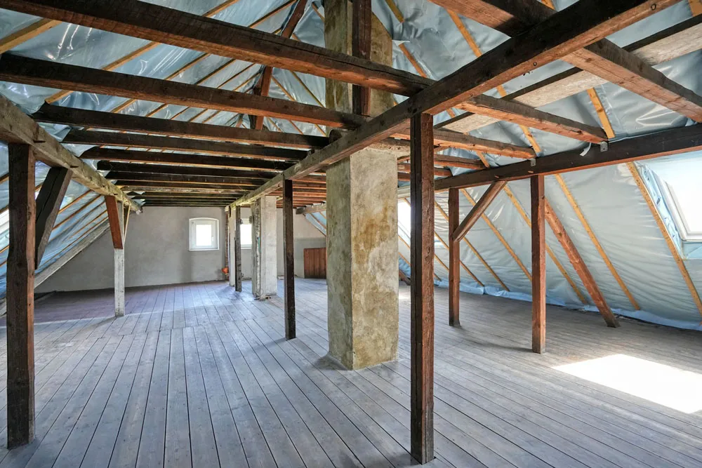 Dachboden als Ausbaureserve