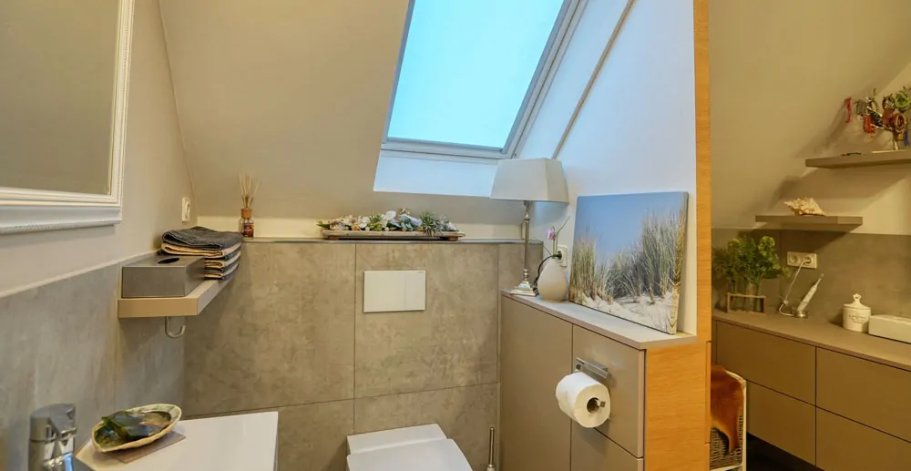 Teilansicht Duschbad