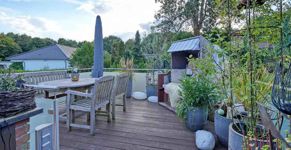 Große Dachterrasse
