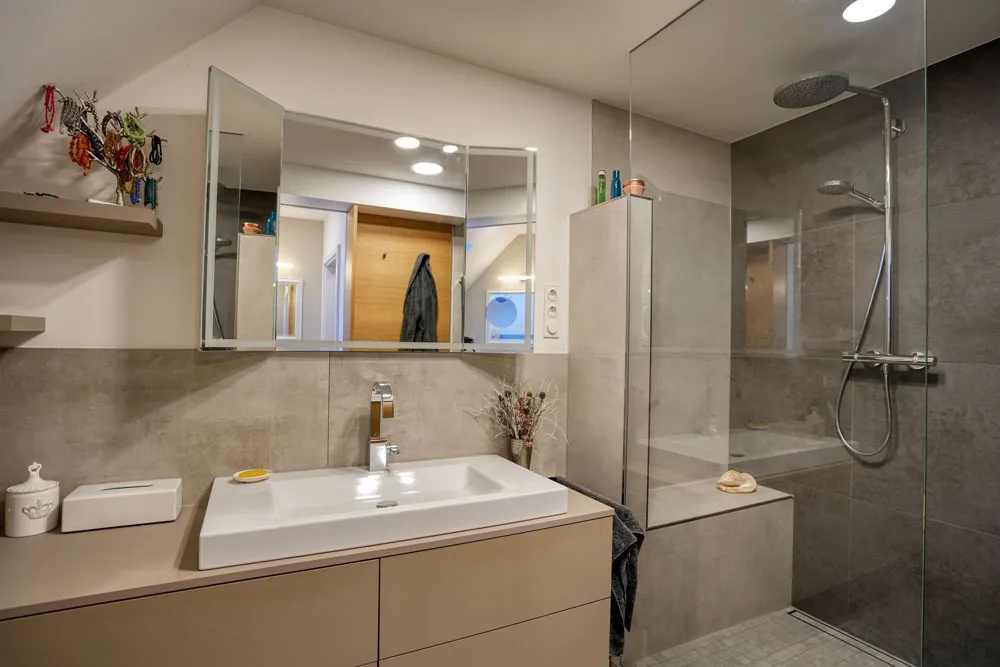 Teilansicht Duschbad