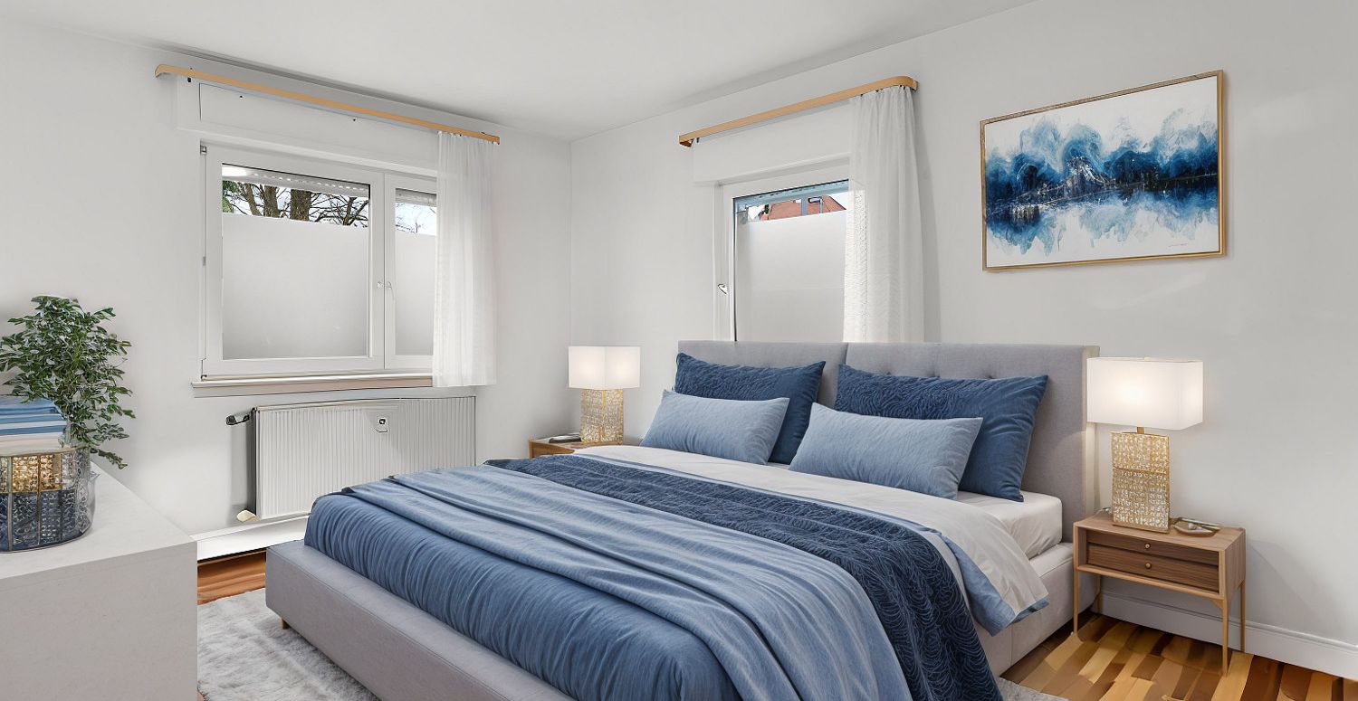 Elternschlafzimmer EG im EG (Möblierungsbeispiel)