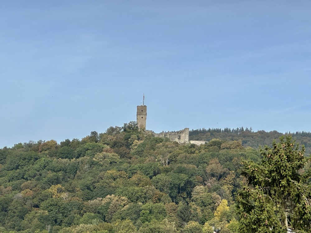 Burgblick vom Wohnzimmer