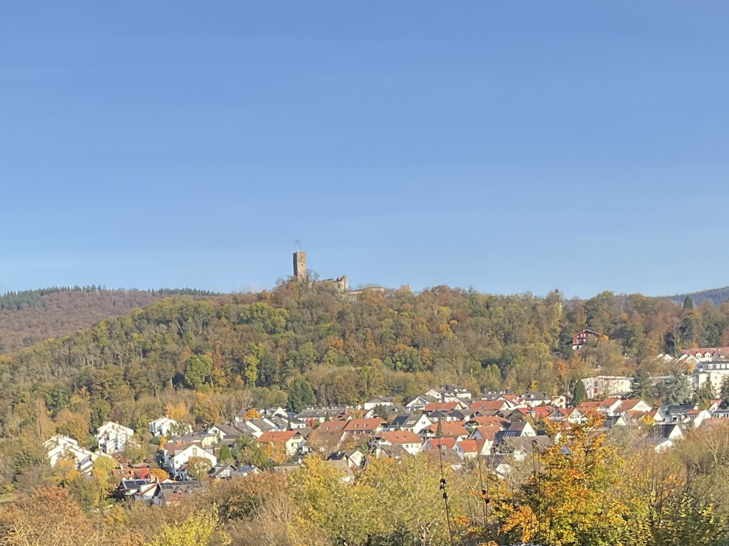 Burgausblick vom Balkon EG