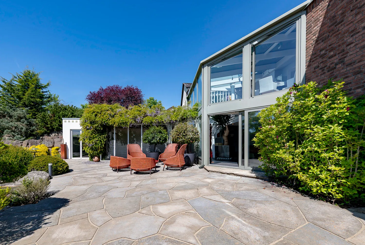 Blickgeschützte Terrasse