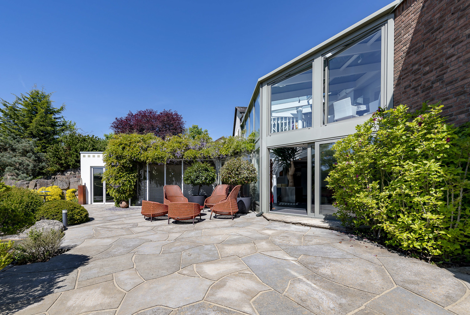 Blickgeschützte Terrasse