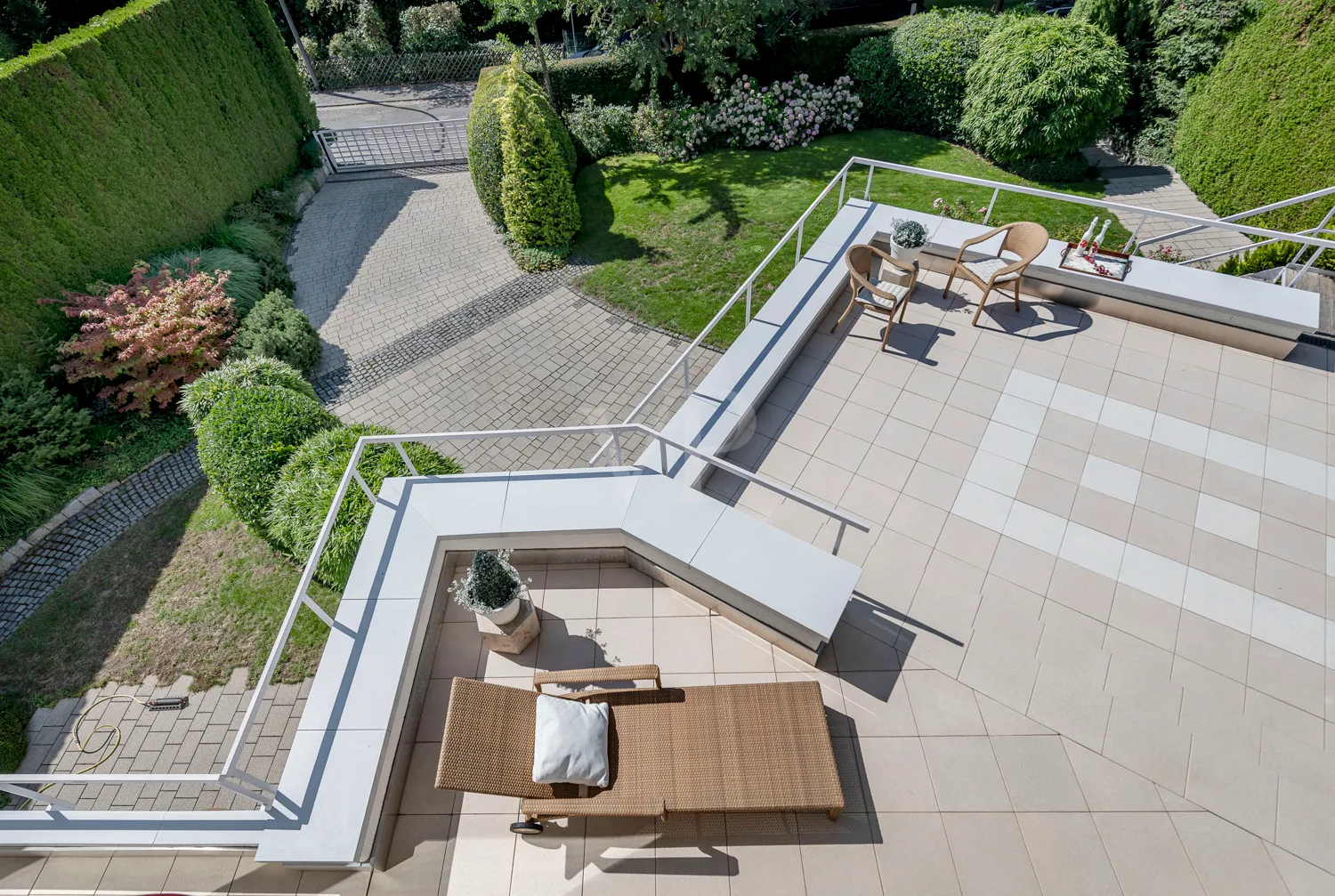 Terrassen-Aufsicht