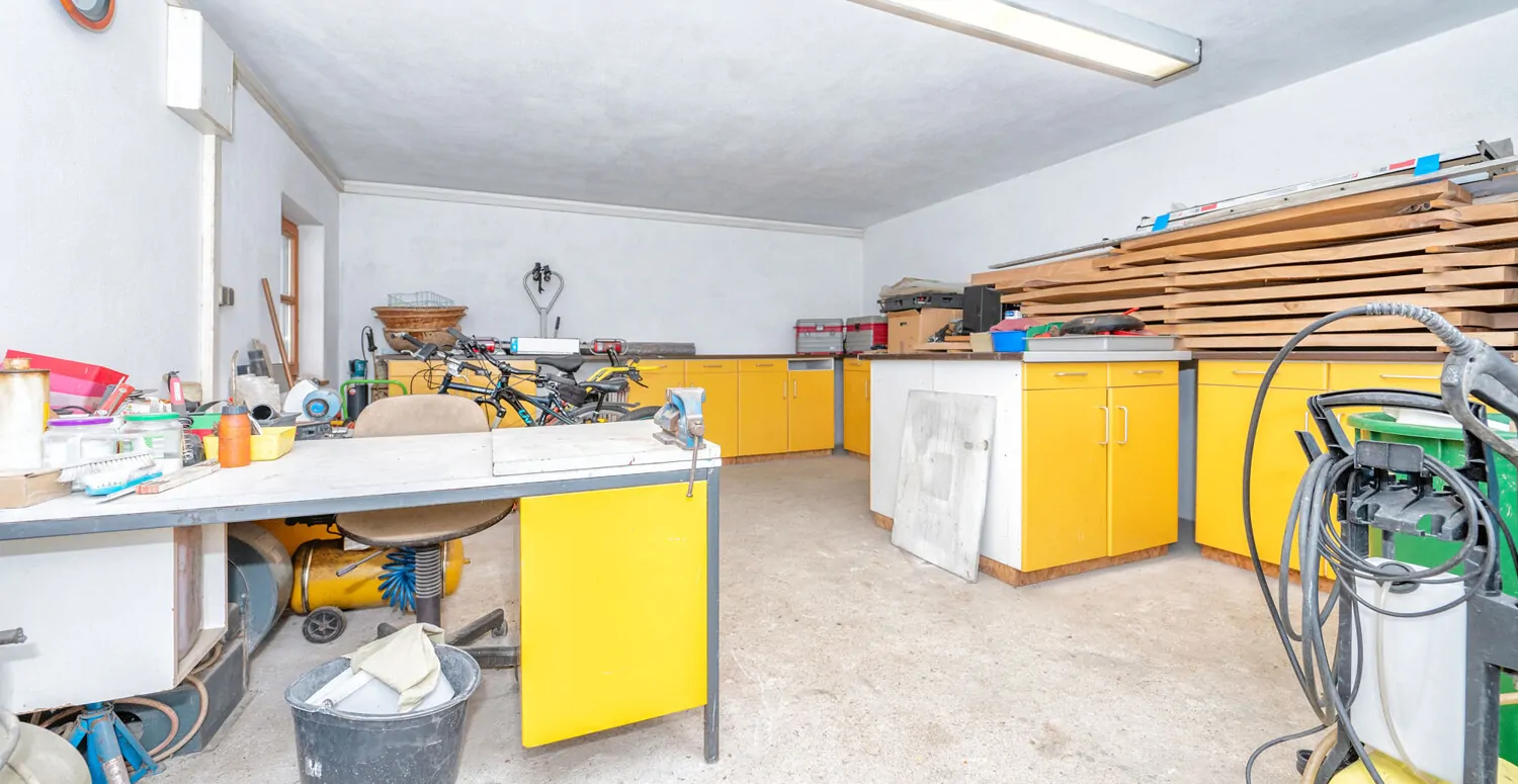 Werkstatt in der Scheune