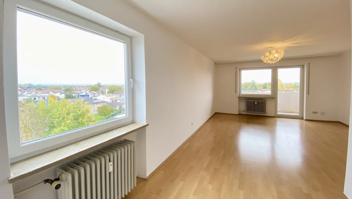 Dreizimmer-Wohnung mit Fernblick