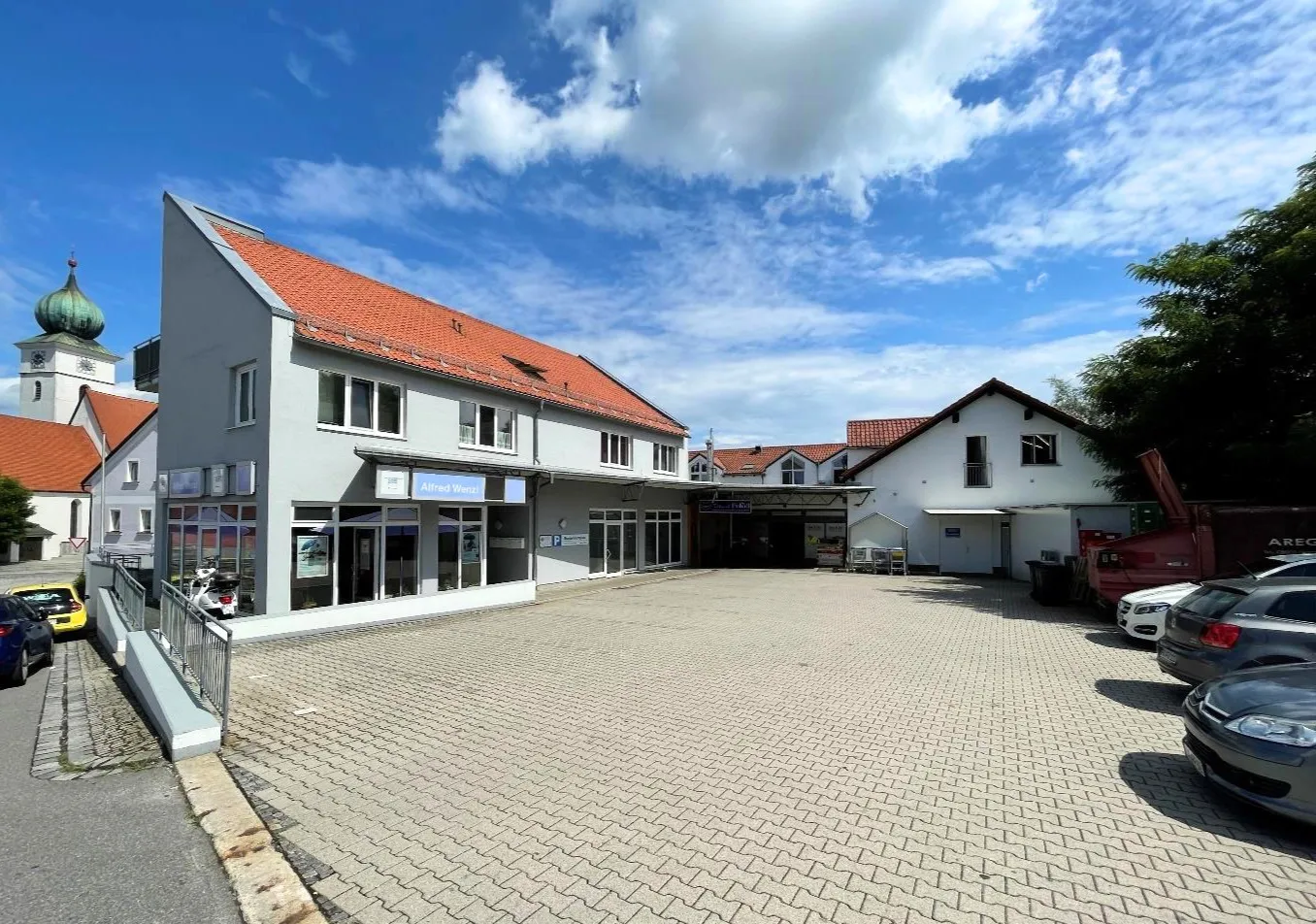 Parkplatz Getränkemarkt