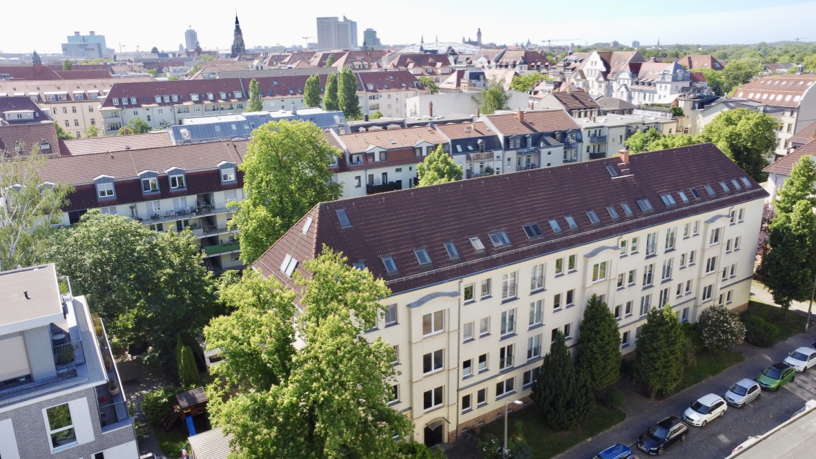 Hausansicht mit Entfernung zum Zentrum