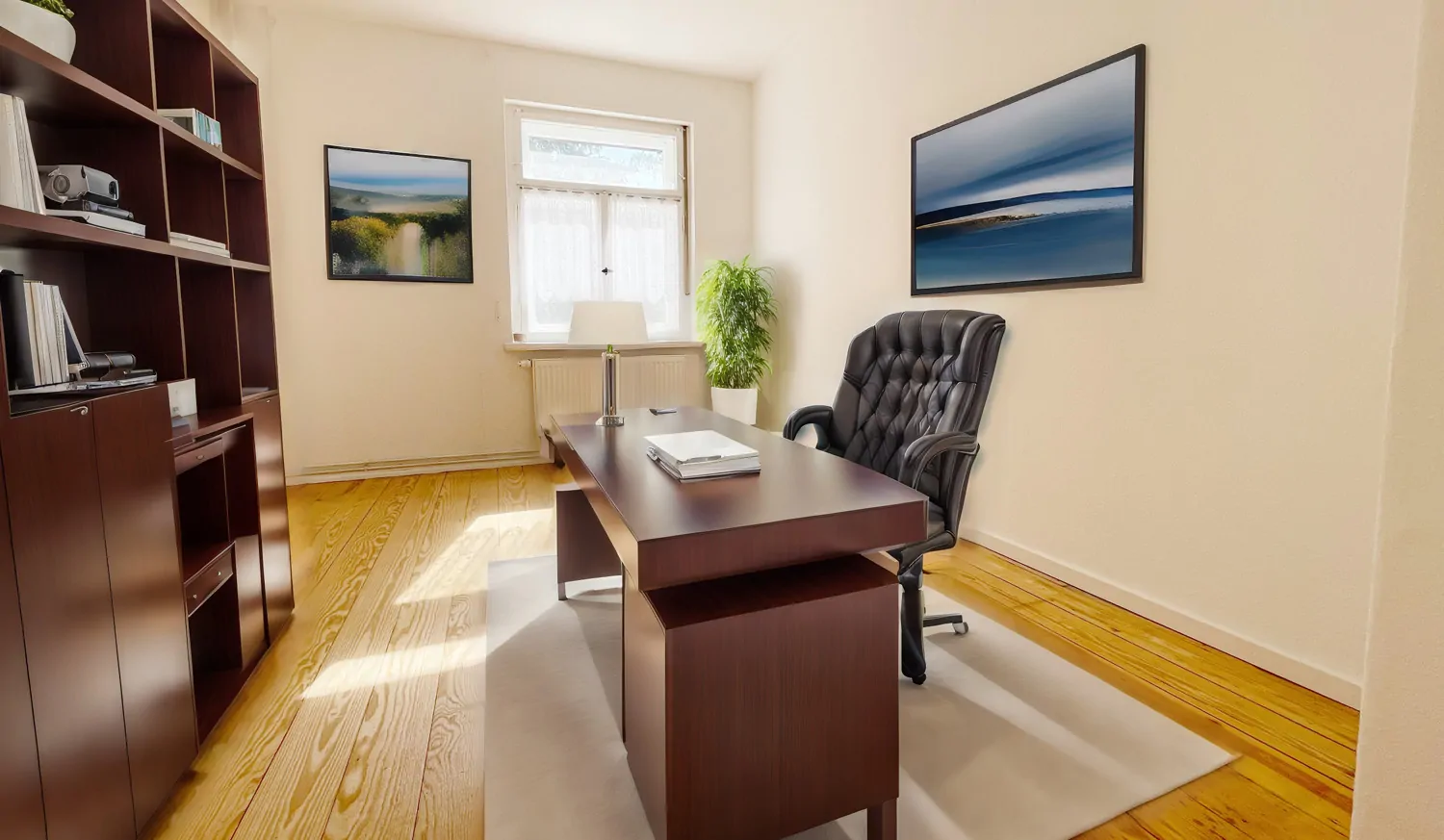 Arbeitszimmer Visualisierung