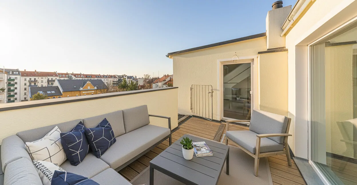 Dachterrasse Homestaging