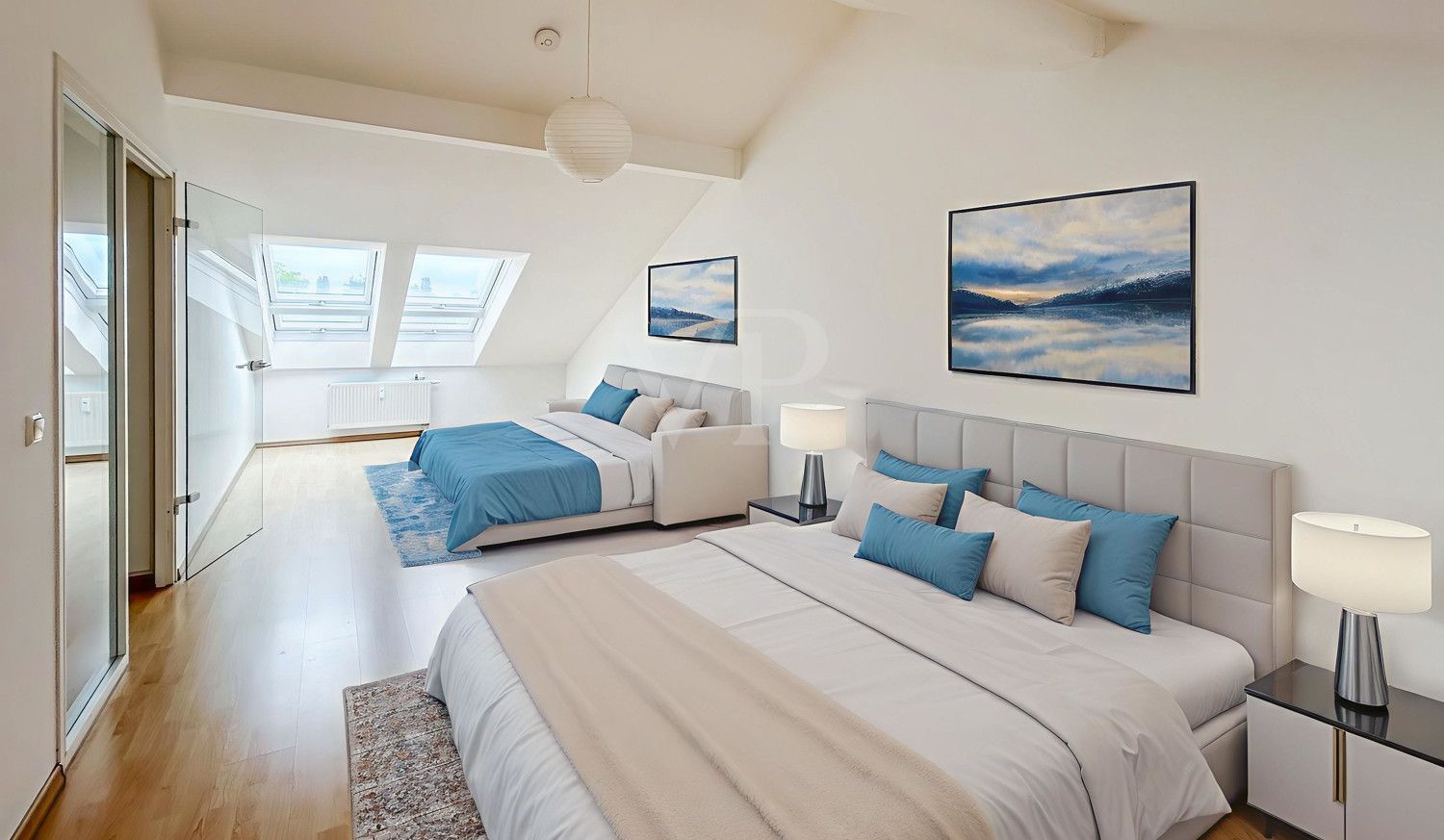 Schlafzimmer_zwei_Ebene II_Einrichtungsbeispiel