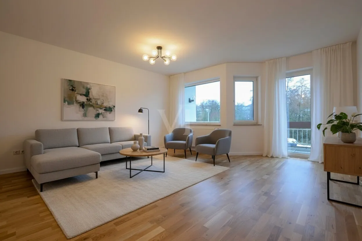 Wohnzimmer-KI-Staging