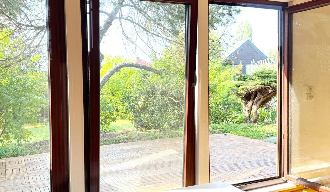 Blick auf die Terrasse