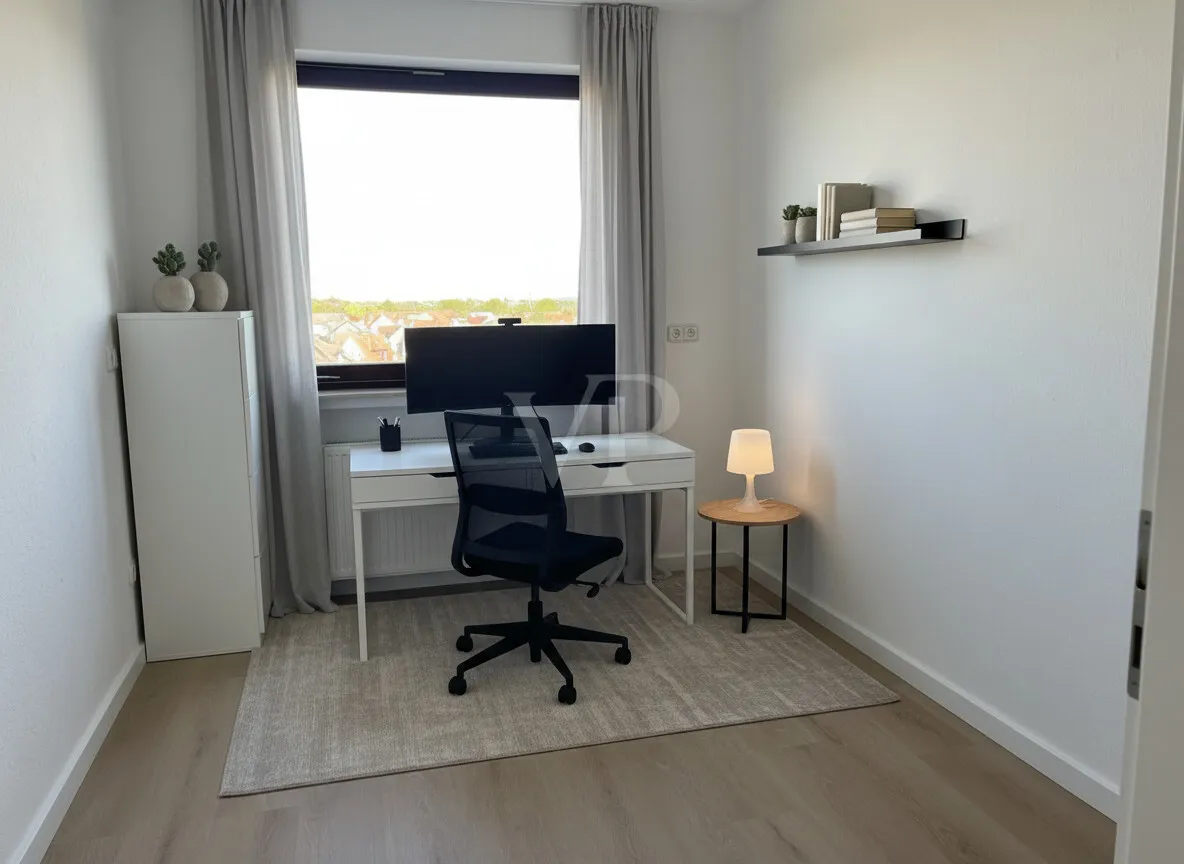 Gäste-/Arbeitszimmer mit Einrichtungsbeispiel