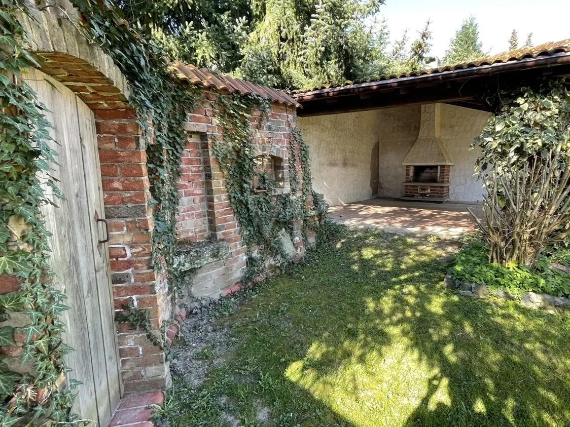 Überdachte Grillecke