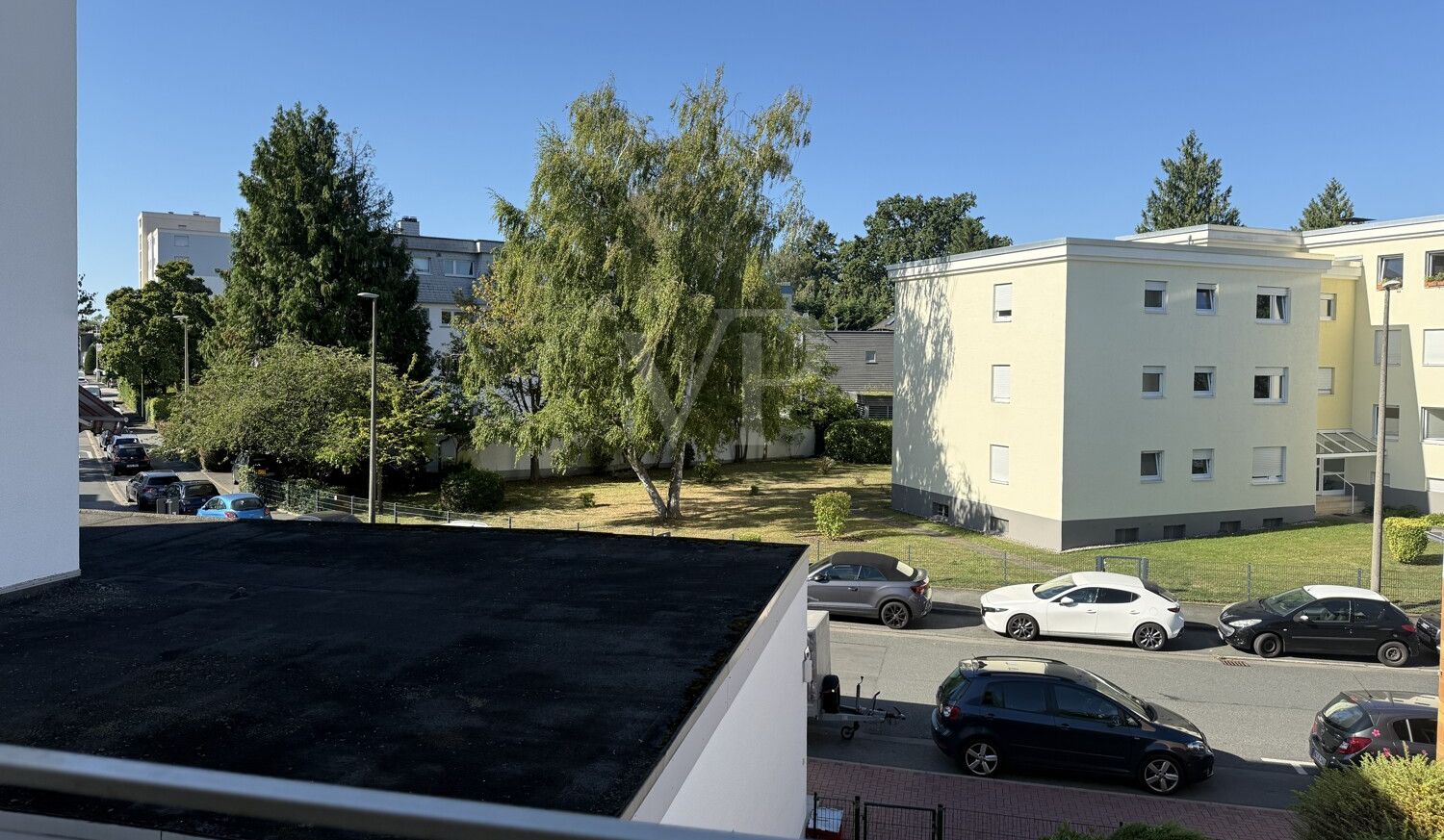 Blick vom Balkon