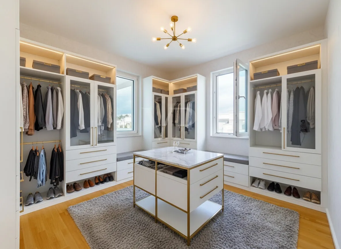 Ankleidezimmer - KI-Einrichtungsbsp.