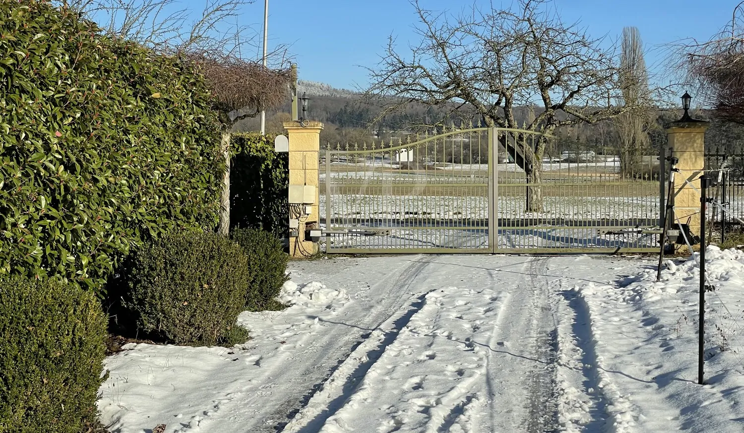 Ausgang ins Naturschutzgebiet Kirdorfer Feld