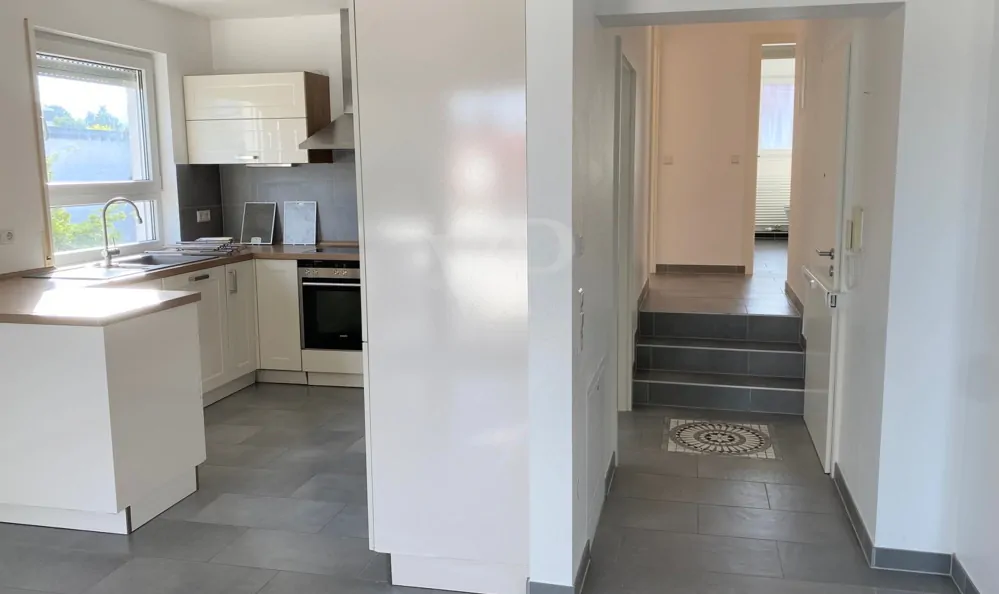 offene Küche mit Flur