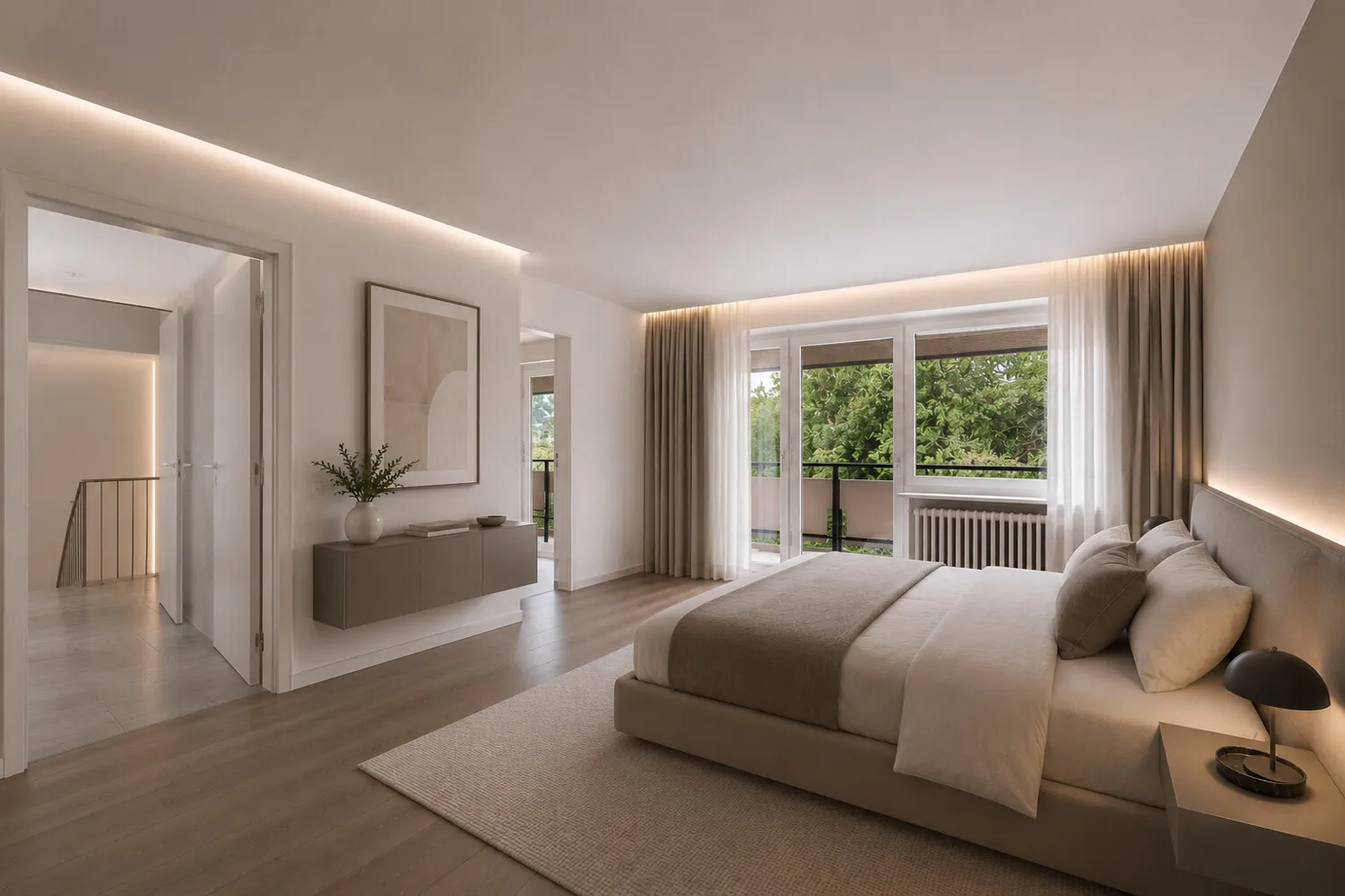 Schlafzimmer KI-generiert