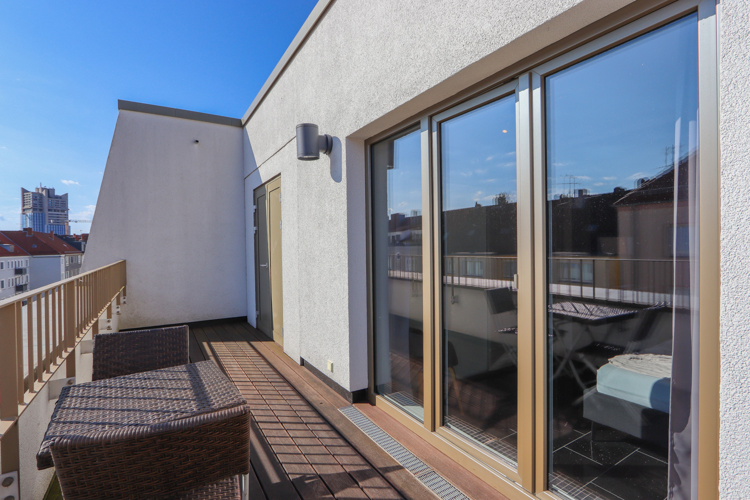 Dachterrasse Schlafbereich