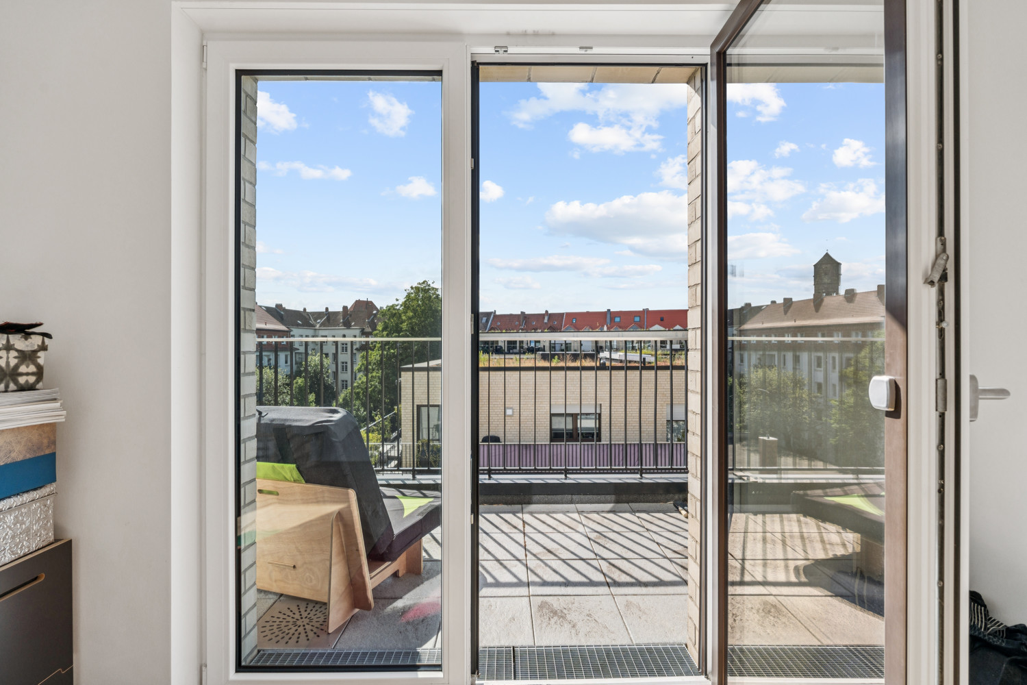 Ausblick auf die Dachterrasse