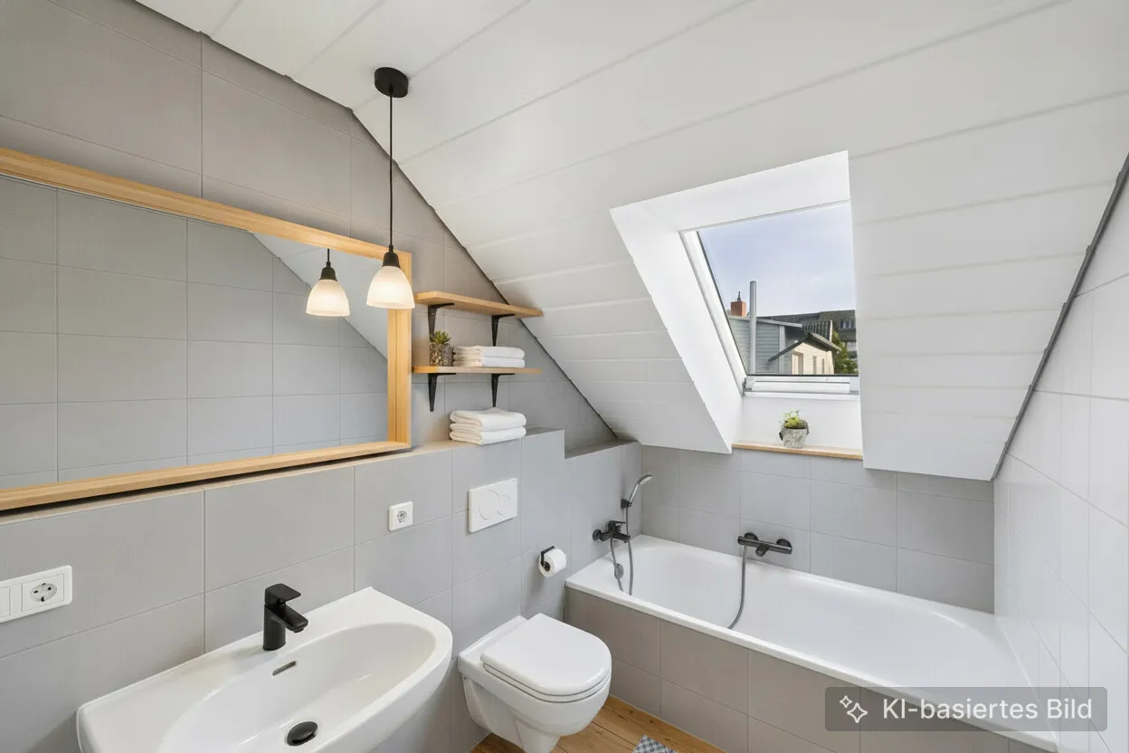 KI Visualisierung, Badezimmer OG