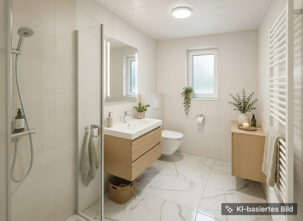 KI Visualisierung, Badezimmer EG