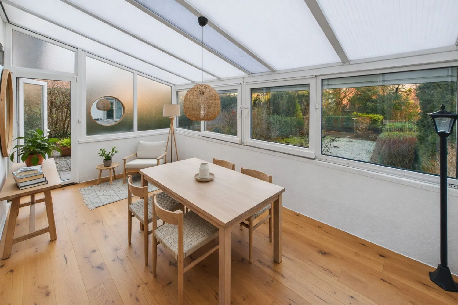 Beispiel Visualisiert KI: Wintergarten