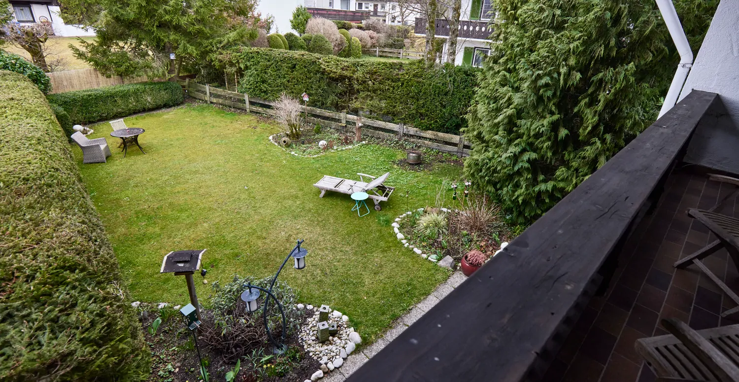 Blick auf den Garten