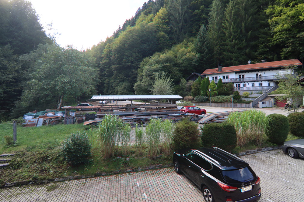 Blick vom Balkon