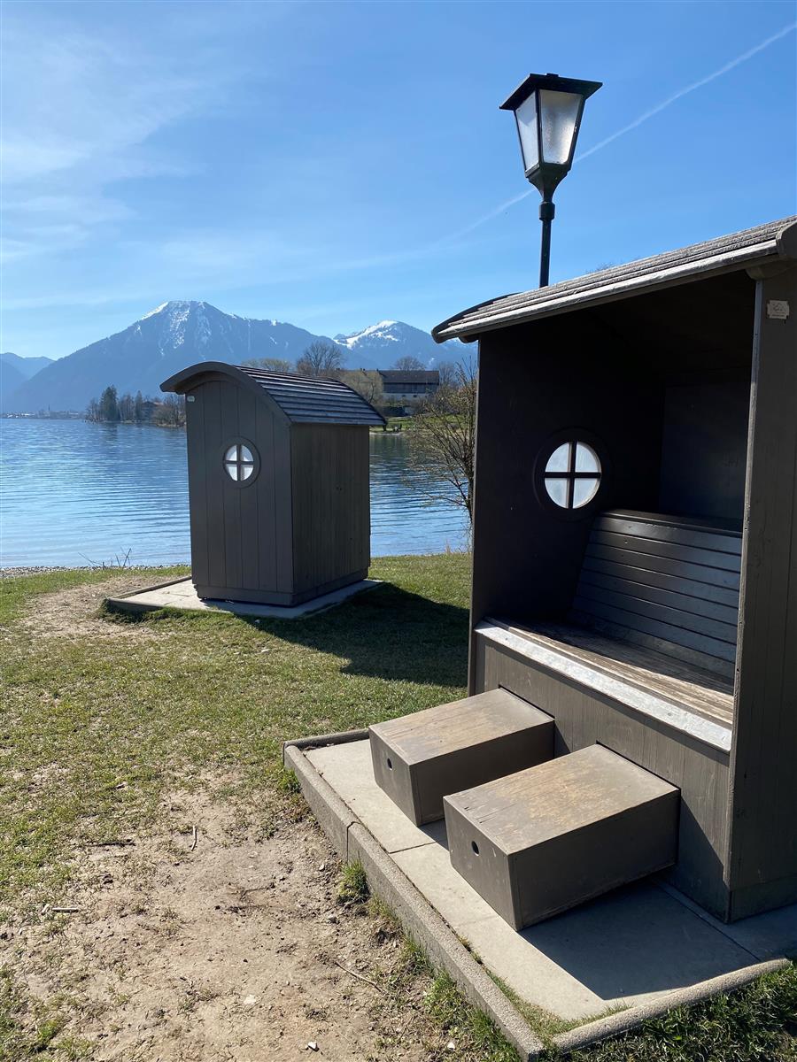 Strandkörbe in Bad Wiessee am Tegernsee