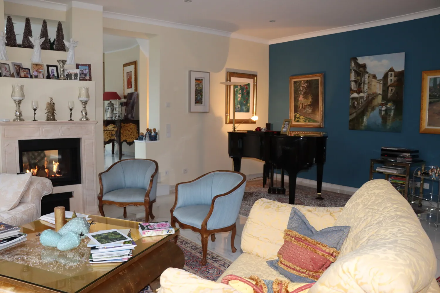 Wohnzimmer Musikecke