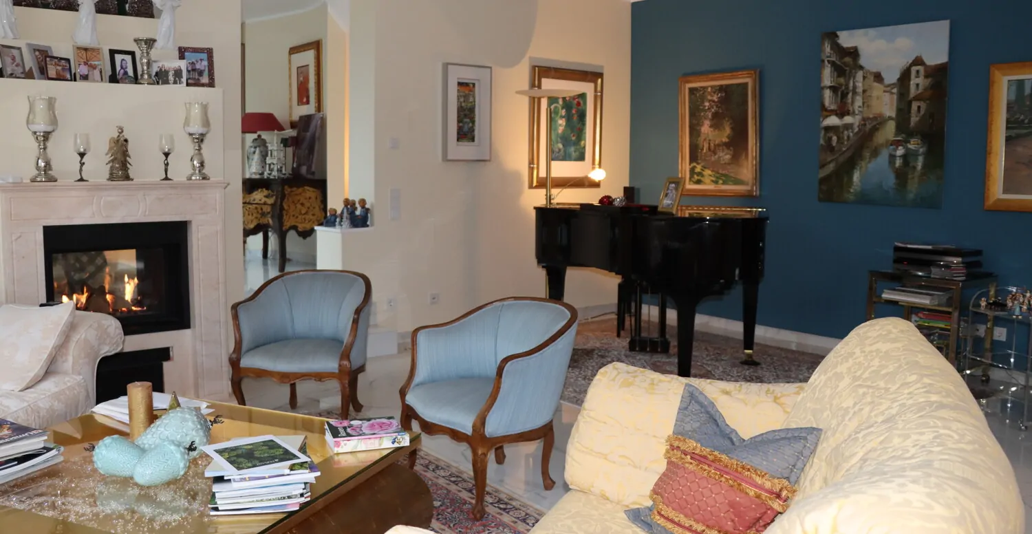 Wohnzimmer Musikecke