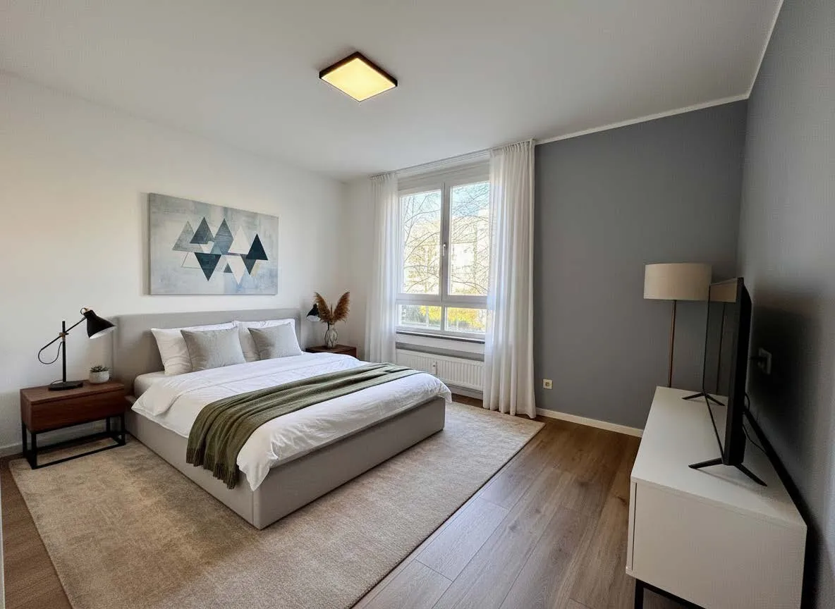 Schlafzimmer KI modern