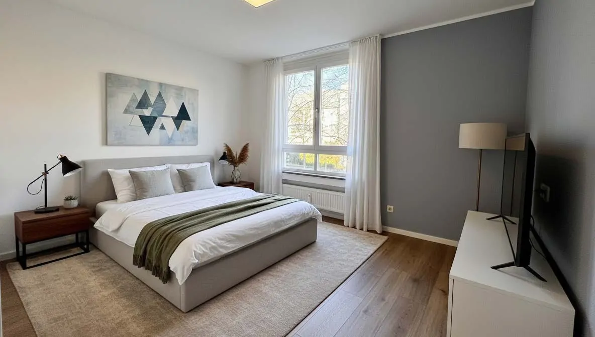 Schlafzimmer KI modern