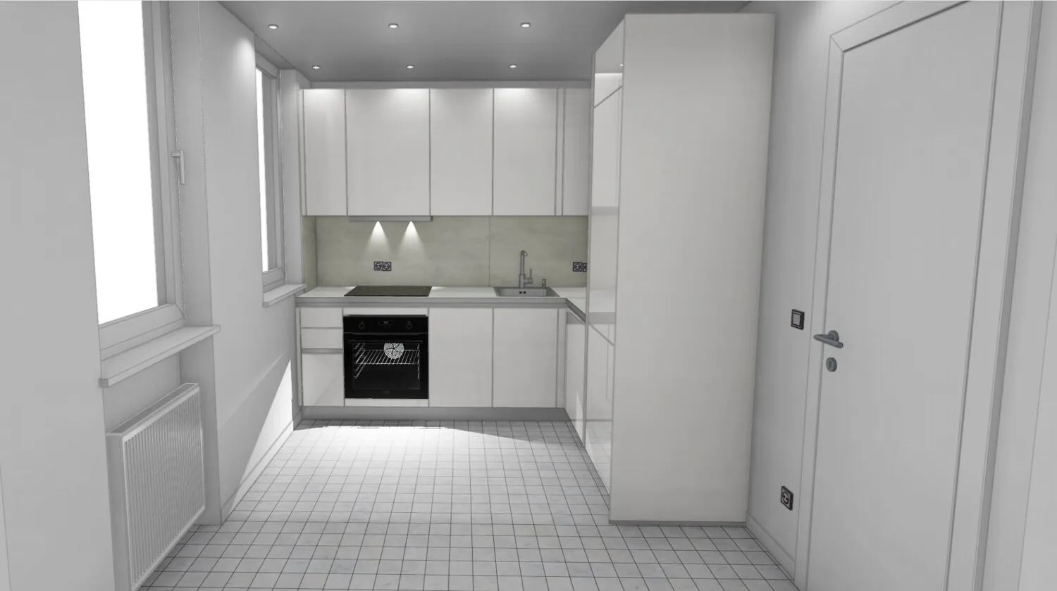 neue Einbau-Küche