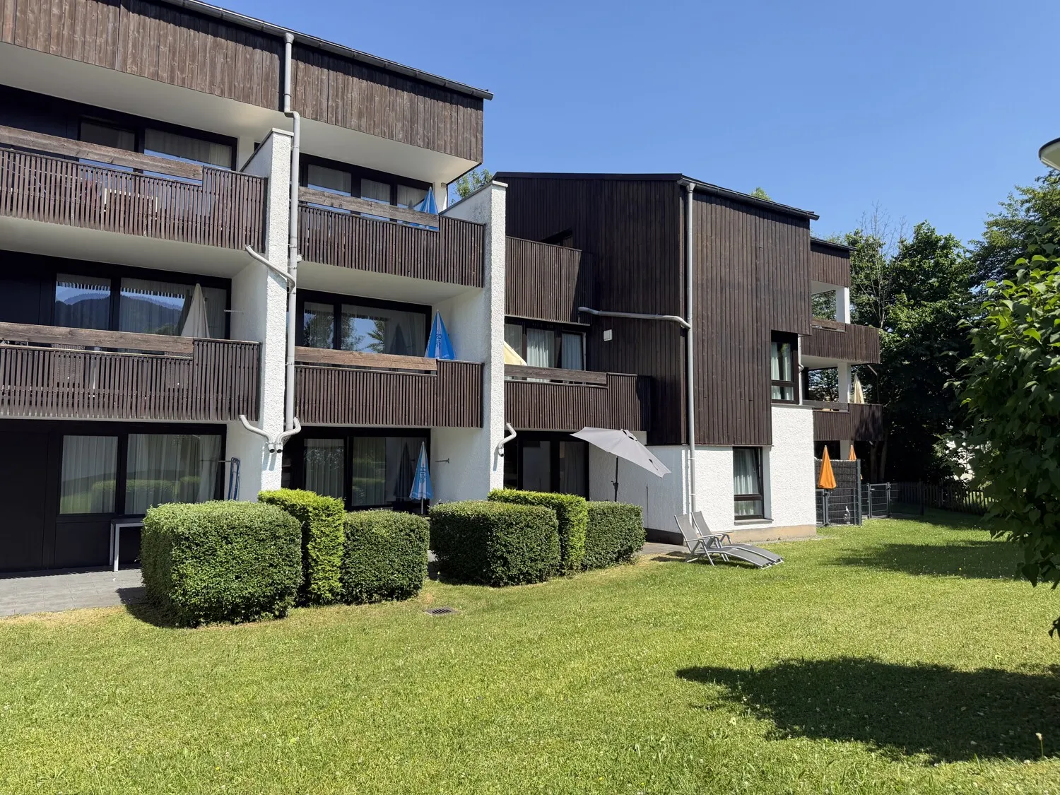 Ansicht auf die hintere Seite des Hauses