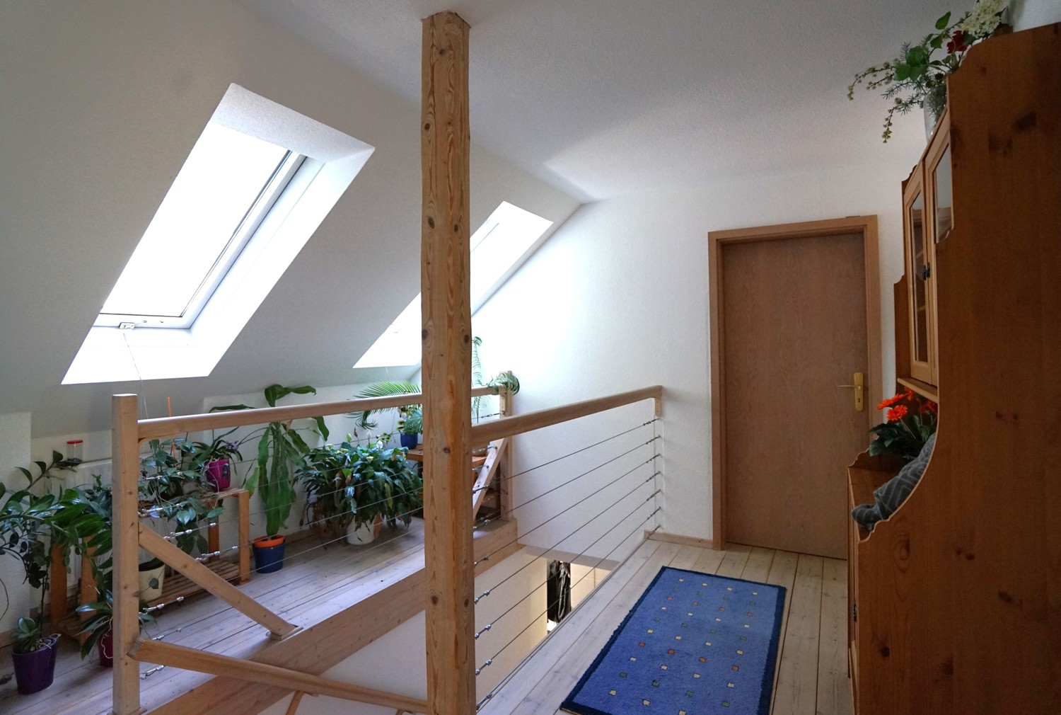 Treppe ins Obergeschoss