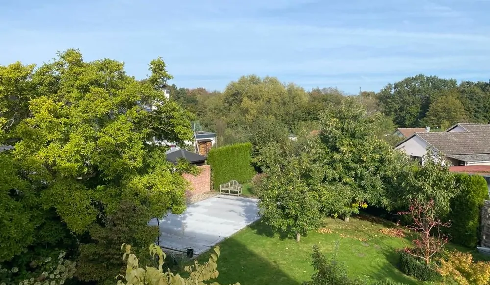 Gartenansicht von oben