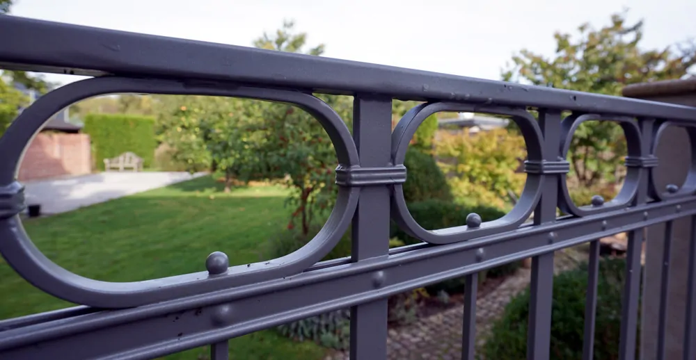 Detailansicht Schmiedezaun