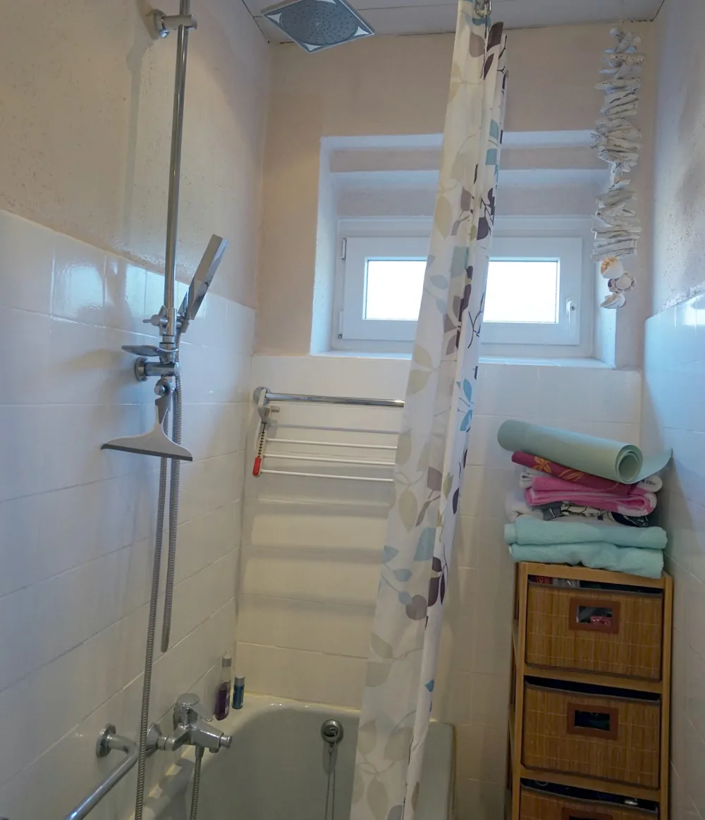 Dusche im Erdgeschoss