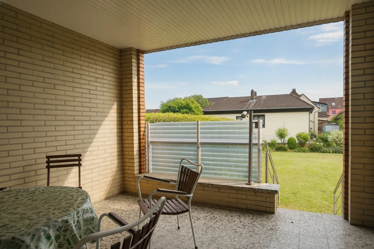 überdachte Terrasse