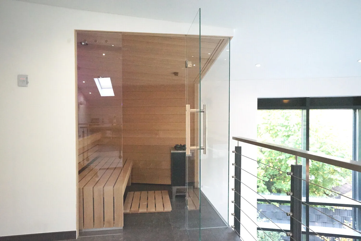 Sauna mit Panoramablick