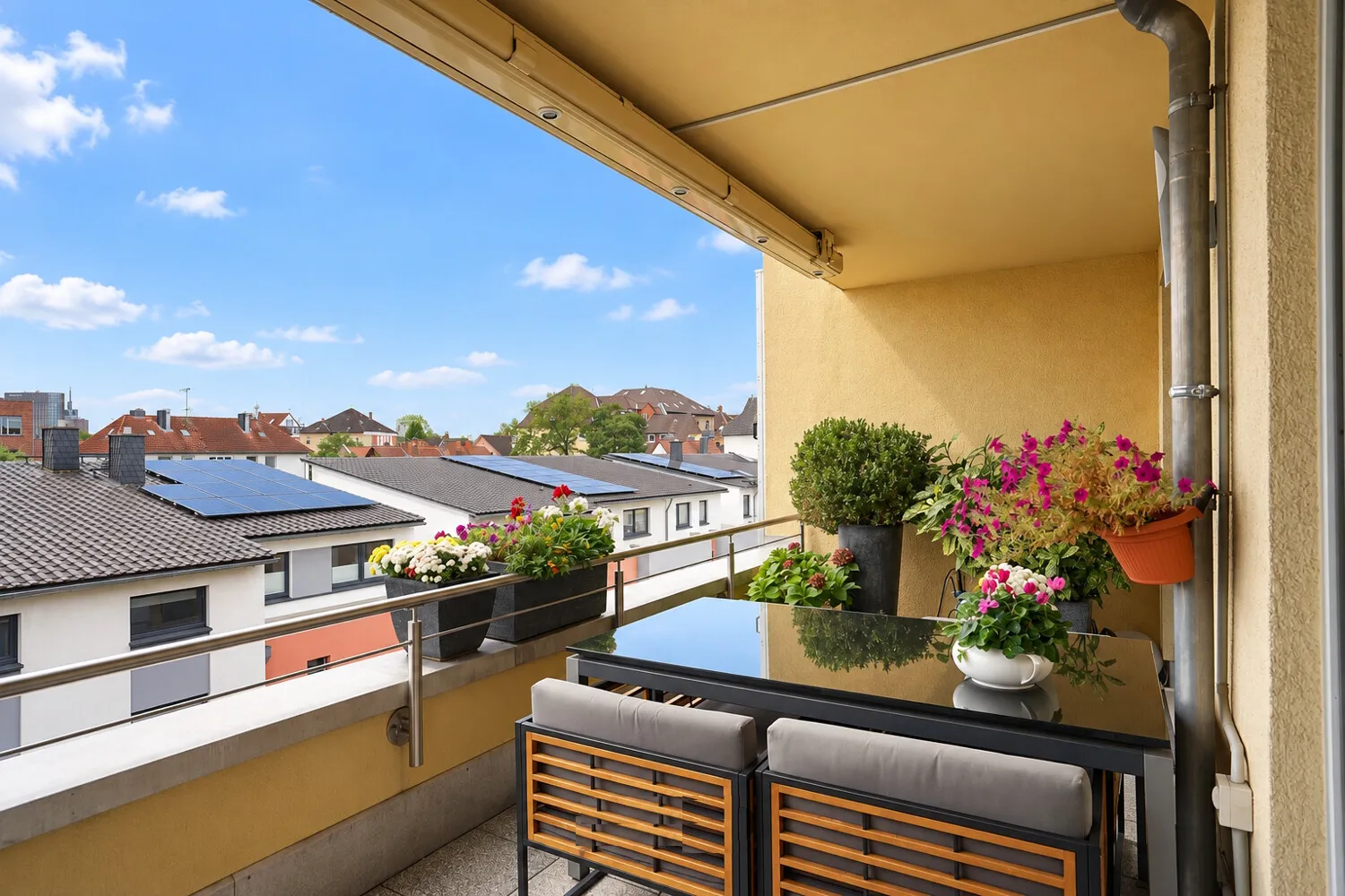 Balkon am Wohnzimmer