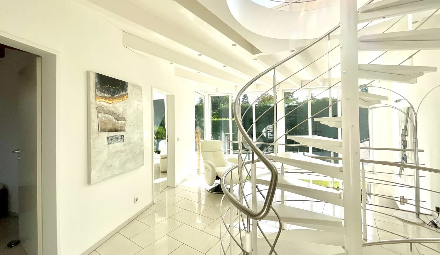 Treppe ins Dachgeschoss